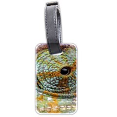 Macro Of The Eye Of A Chameleon Luggage Tags (two Sides) by Simbadda