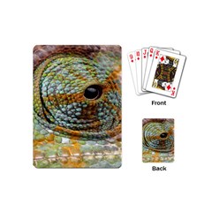 Macro Of The Eye Of A Chameleon Playing Cards (mini)  by Simbadda