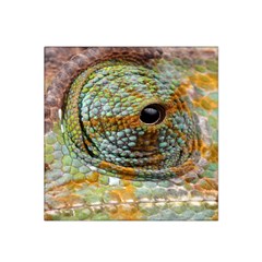 Macro Of The Eye Of A Chameleon Satin Bandana Scarf by Simbadda