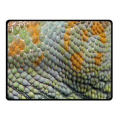 Macro Of Chameleon Skin Texture Background Fleece Blanket (small) by Simbadda