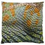 Macro Of Chameleon Skin Texture Background Large Cushion Case (Two Sides) Front