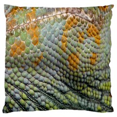 Macro Of Chameleon Skin Texture Background Standard Flano Cushion Case (two Sides) by Simbadda