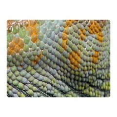 Macro Of Chameleon Skin Texture Background Double Sided Flano Blanket (mini)  by Simbadda