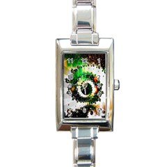 Fractal Universe Computer Graphic Rectangle Italian Charm Watch