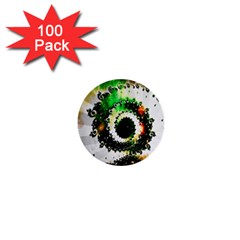 Fractal Universe Computer Graphic 1  Mini Buttons (100 Pack)  by Simbadda