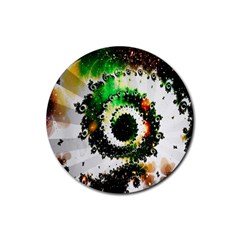 Fractal Universe Computer Graphic Rubber Coaster (round)  by Simbadda