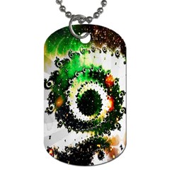 Fractal Universe Computer Graphic Dog Tag (one Side) by Simbadda