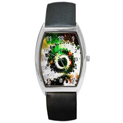 Fractal Universe Computer Graphic Barrel Style Metal Watch by Simbadda