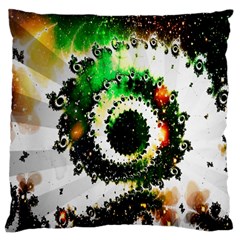 Fractal Universe Computer Graphic Large Cushion Case (one Side) by Simbadda