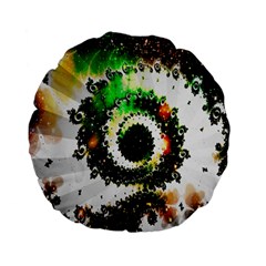 Fractal Universe Computer Graphic Standard 15  Premium Flano Round Cushions by Simbadda