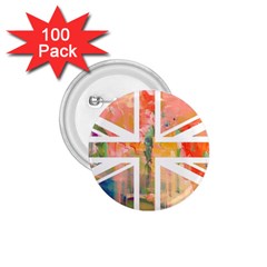 Union Jack Abstract Watercolour Painting 1 75  Buttons (100 Pack)  by Simbadda