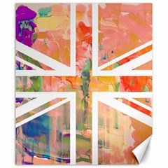 Union Jack Abstract Watercolour Painting Canvas 20  X 24   by Simbadda