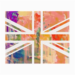 Union Jack Abstract Watercolour Painting Small Glasses Cloth (2-side) by Simbadda