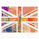 Union Jack Abstract Watercolour Painting Large Glasses Cloth (2-Side) Front