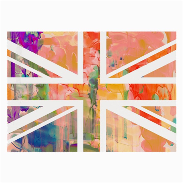 Union Jack Abstract Watercolour Painting Large Glasses Cloth (2-Side)