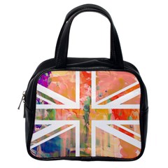 Union Jack Abstract Watercolour Painting Classic Handbags (one Side) by Simbadda