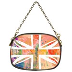 Union Jack Abstract Watercolour Painting Chain Purses (Two Sides)  Front