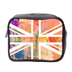 Union Jack Abstract Watercolour Painting Mini Toiletries Bag 2-side by Simbadda