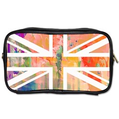 Union Jack Abstract Watercolour Painting Toiletries Bags by Simbadda