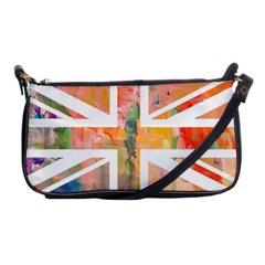 Union Jack Abstract Watercolour Painting Shoulder Clutch Bags by Simbadda