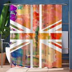 Union Jack Abstract Watercolour Painting Shower Curtain 60  x 72  (Medium)  60 x72  Curtain