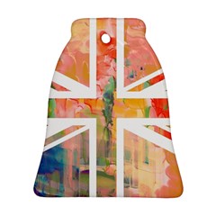 Union Jack Abstract Watercolour Painting Ornament (bell) by Simbadda