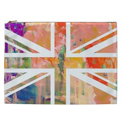 Union Jack Abstract Watercolour Painting Cosmetic Bag (xxl)  by Simbadda