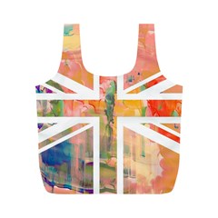 Union Jack Abstract Watercolour Painting Full Print Recycle Bags (m)  by Simbadda