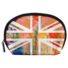 Union Jack Abstract Watercolour Painting Accessory Pouches (large)  by Simbadda