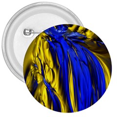 Blue And Gold Fractal Lava 3  Buttons