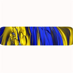 Blue And Gold Fractal Lava Large Bar Mats