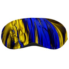 Blue And Gold Fractal Lava Sleeping Masks