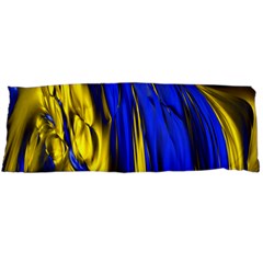 Blue And Gold Fractal Lava Body Pillow Case (Dakimakura)