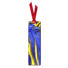 Blue And Gold Fractal Lava Small Book Marks