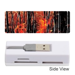 Forest Fire Fractal Background Memory Card Reader (stick)  by Simbadda