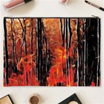 Forest Fire Fractal Background Cosmetic Bag (XXXL)  Back