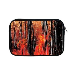 Forest Fire Fractal Background Apple Ipad Mini Zipper Cases by Simbadda