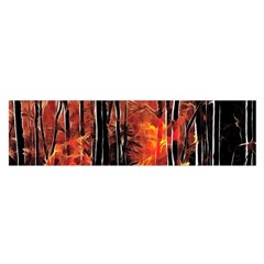 Forest Fire Fractal Background Satin Scarf (oblong)