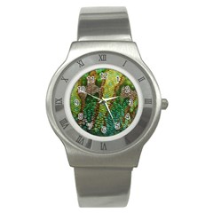 Colorful Chameleon Skin Texture Stainless Steel Watch by Simbadda