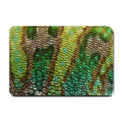 Colorful Chameleon Skin Texture Small Doormat  by Simbadda