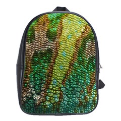 Colorful Chameleon Skin Texture School Bags(large)  by Simbadda