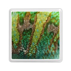 Colorful Chameleon Skin Texture Memory Card Reader (square)  by Simbadda