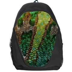 Colorful Chameleon Skin Texture Backpack Bag by Simbadda