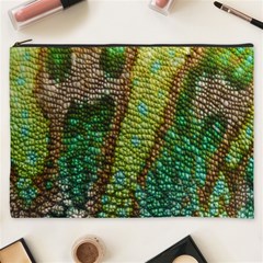 Colorful Chameleon Skin Texture Cosmetic Bag (xxxl)  by Simbadda