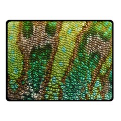 Colorful Chameleon Skin Texture Double Sided Fleece Blanket (small)  by Simbadda