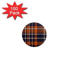 Tartan Background Fabric Design Pattern 1  Mini Magnets (100 Pack)  by Simbadda