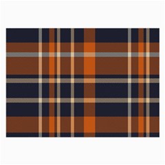 Tartan Background Fabric Design Pattern Large Glasses Cloth (2-side) by Simbadda