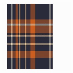 Tartan Background Fabric Design Pattern Small Garden Flag (two Sides) by Simbadda