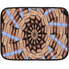 Manipulated Reality Of A Building Picture Double Sided Fleece Blanket (mini)  by Simbadda