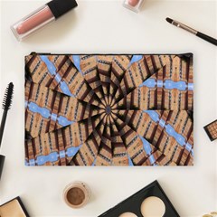 Manipulated Reality Of A Building Picture Cosmetic Bag (large)  by Simbadda